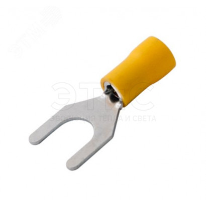 Наконечник вилочный изолированный 8,4мм 4-6кв.мм (НВи 6,0-8) желтый